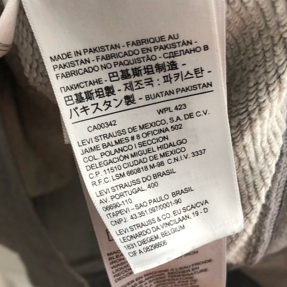 Levi’s  size medium gray Cotton hoodie sweatshirt - Picture 7 of 13